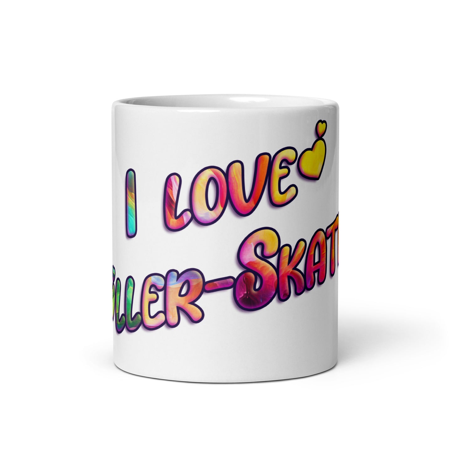 White glossy mug