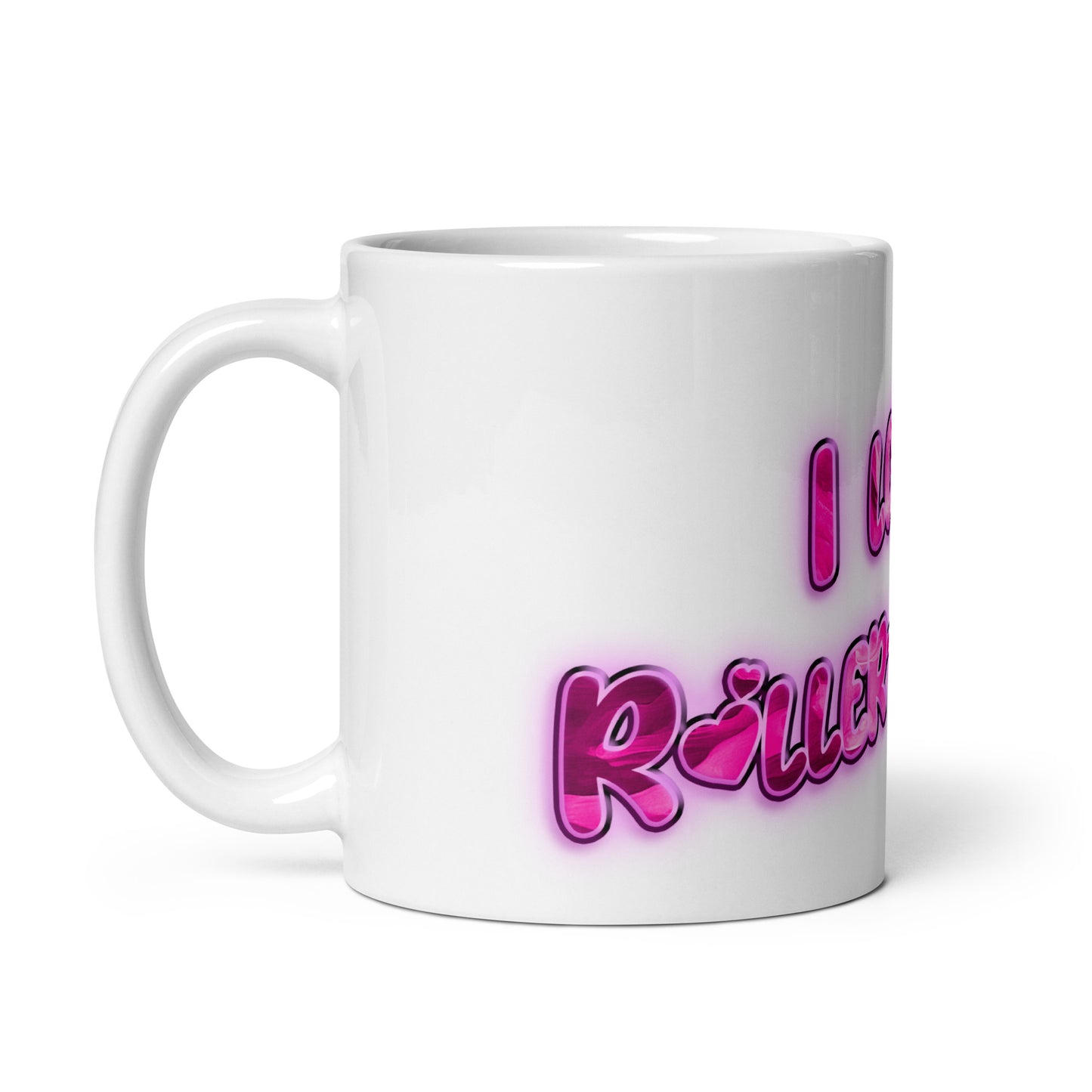 White glossy mug