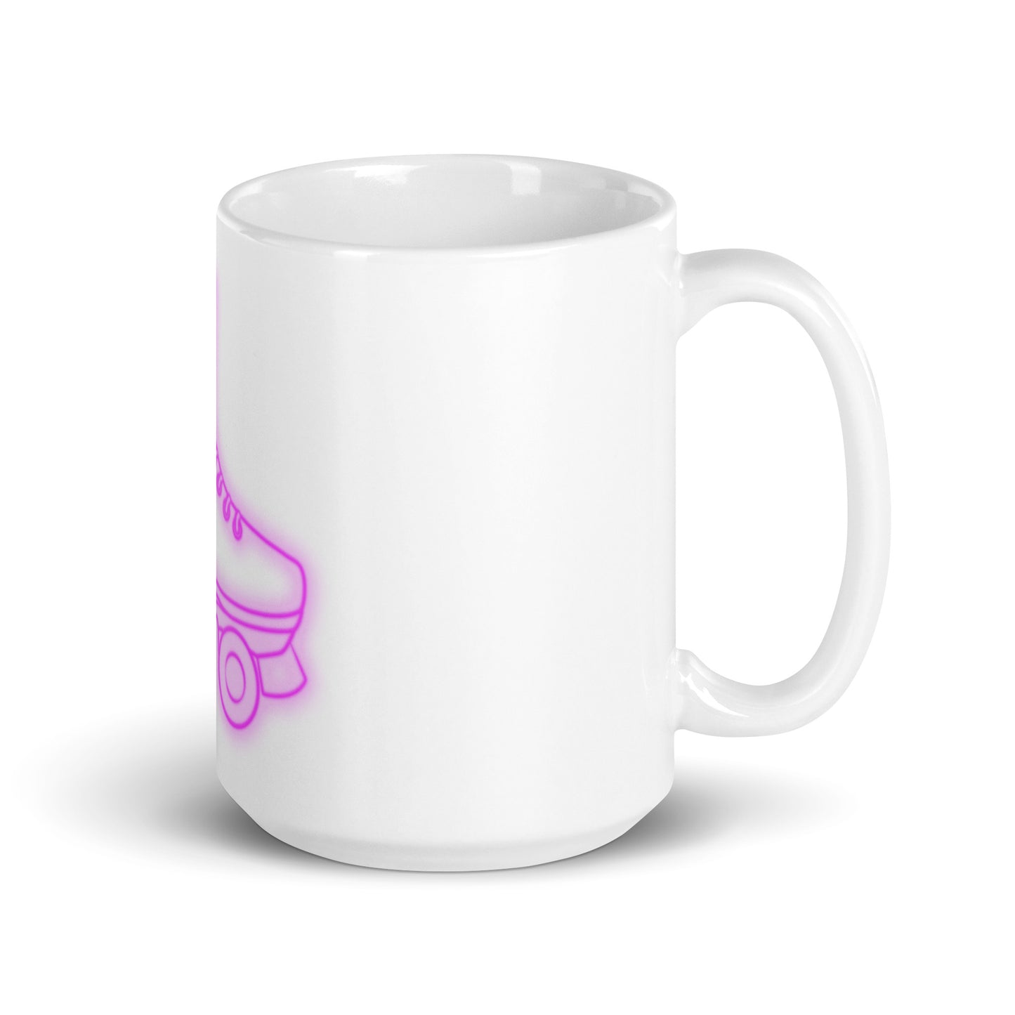 White glossy mug