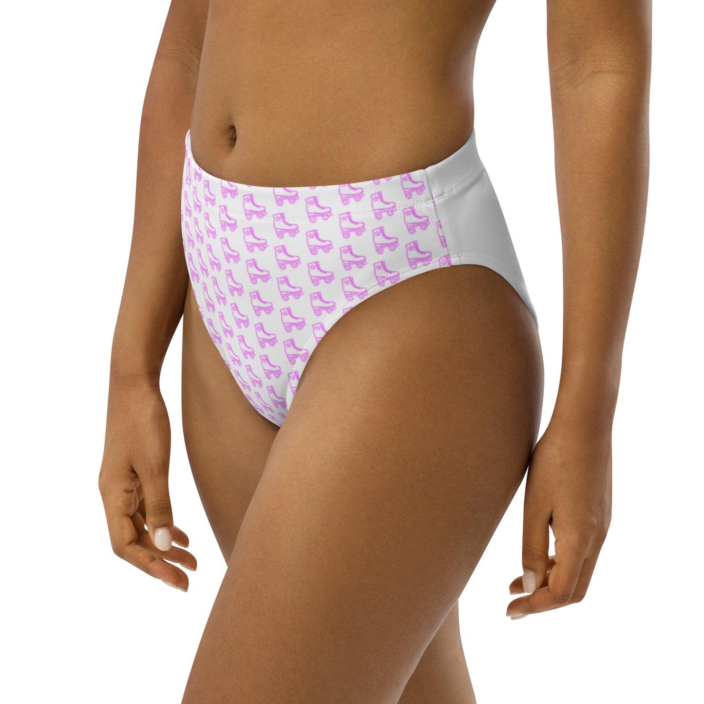 Recycled high-waisted bikini bottom