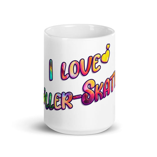 White glossy mug